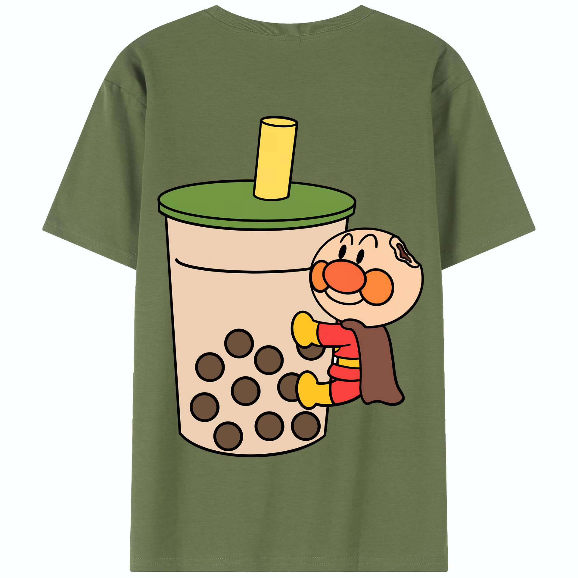 （画像用） アンパンマン Anpanman 綿100％半袖Tシャツ（背面プリント）